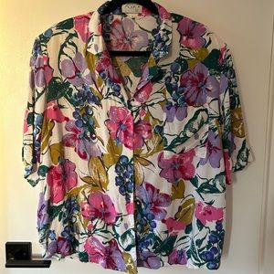 Vintage 1980s Hawaiian style shirt